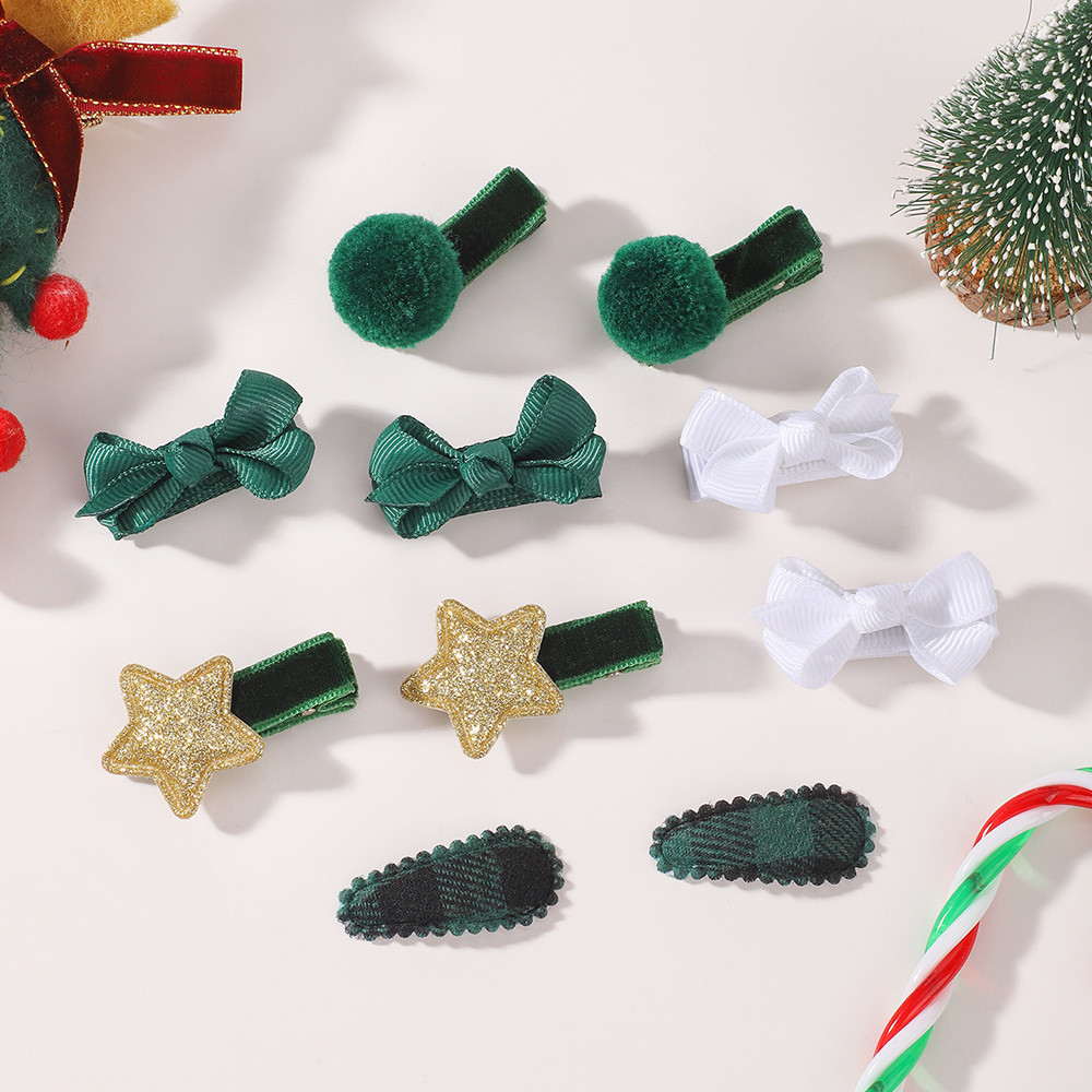 Holiday Kids Hair Pins 10Pcs C - Christmas Throw Blanket ulasan dan harga