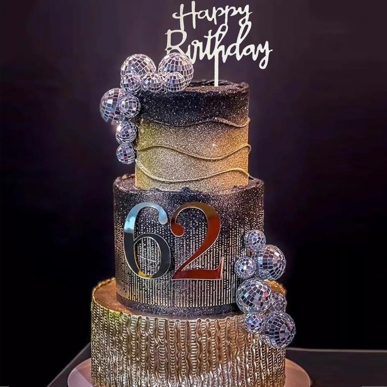 23 Pcs Disco Ball Cake Decorat - Star Tree Topper ulasan dan harga