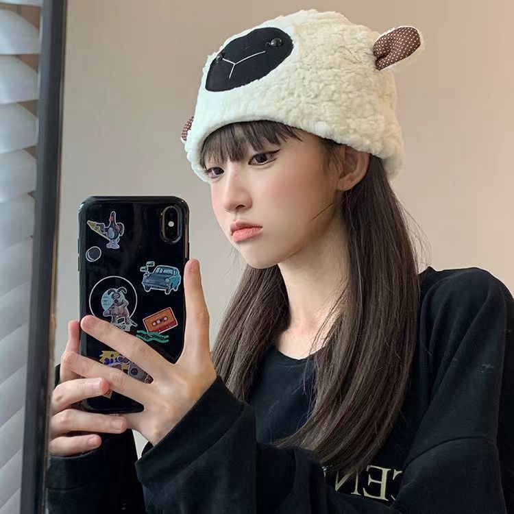 Black Nose Sheep Plush Hat Sup - Santa Hat Plush ulasan dan harga