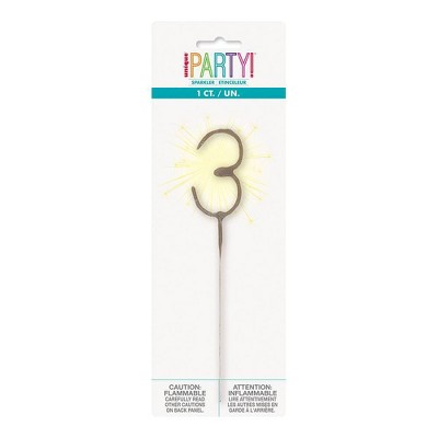 Number 3 Sparkler Flame Candle - Holiday Candle Set ulasan dan harga