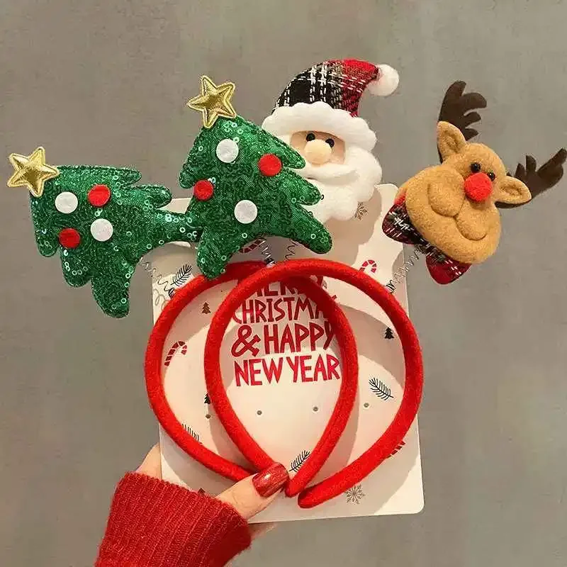 10pcs Christmas Hairband Party - Reindeer Antlers Headband ulasan dan harga