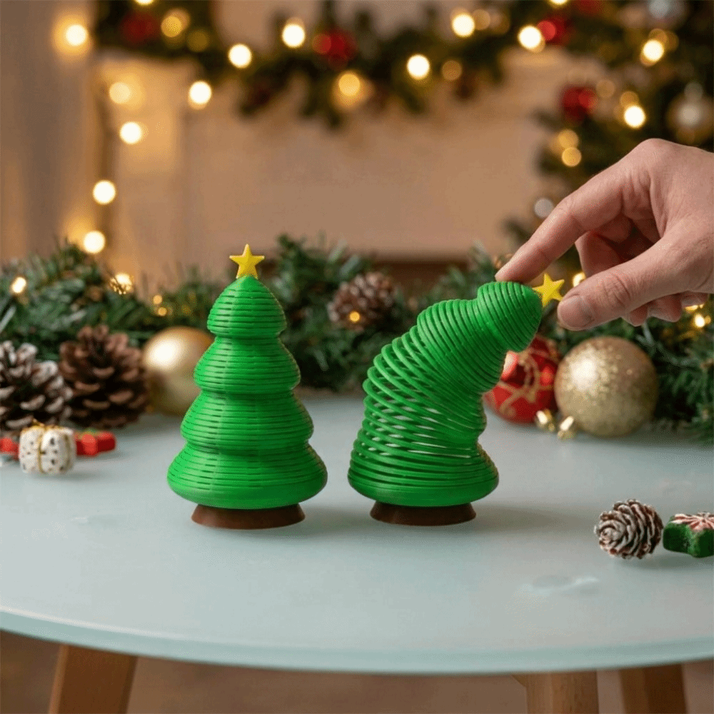 Plastic Spring Christmas Tree  - Star Tree Topper ulasan dan harga