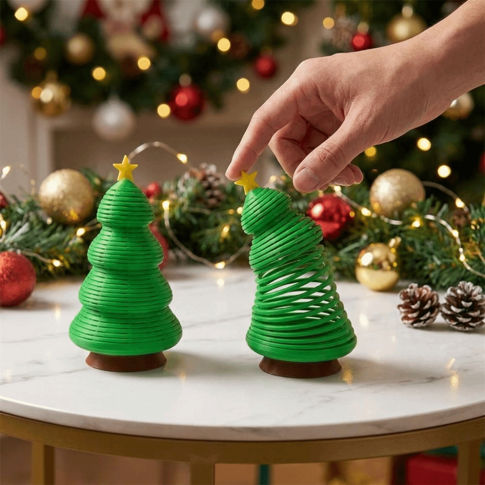 Plastic Spring Christmas Tree  - Star Tree Topper ulasan dan harga